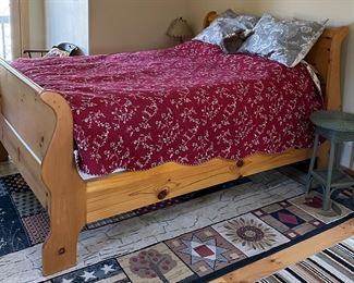 Sleigh bed & mattress 