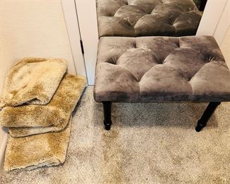 STOOL AND BATH RUGS