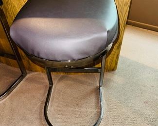 $240 FOR 3
GRAY FAUX LEATHER METAL FRAME BAR STOOLS- SET OF 3
18”W x 17”D x 29”H