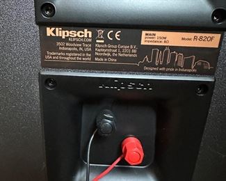 $350 PAIR KLIPSCH SPEAKERS MODEL R-820F
