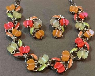 Thermoset Necklace Earrings