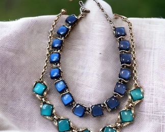 Two Thermoset Necklaces Unsigned