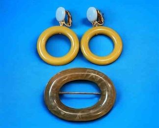 Vintage Brooch Earrings