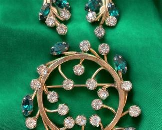 Vintage Brooch Screw Back Earrings