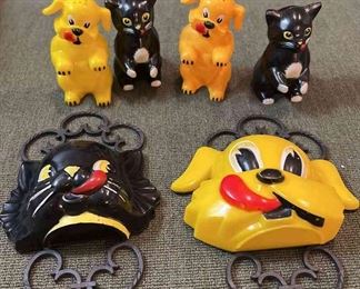 Vintage KenL Ration Fido And Fifi Plastic SP Sets