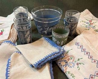 Vintage Linens Bar Ware