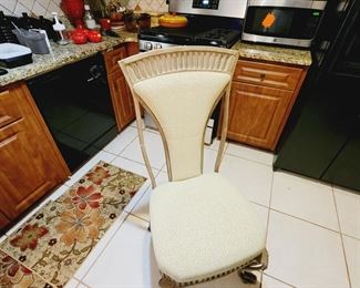 Furniture Cream Dinning Chair Set Two 