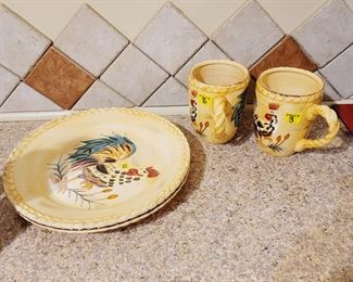 Kitchen Plates Rooster Coffee mugs