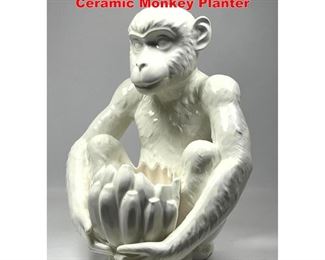 Lot 1105 Japanese Vintage Decorator Ceramic Monkey Planter