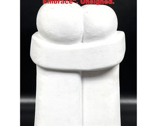 Lot 1106 Concrete sculpture. The Embrace. Unsigned. 