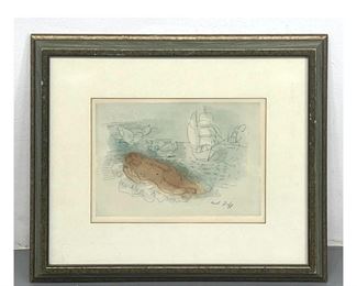 Lot 1132 Raoul Dufy Lithograph Print.