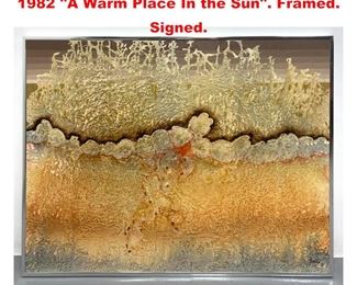 Lot 1240 Ruth Martha Kochta Oil on Canvas 1982 A Warm Place In the Sun. Framed. Signed. 