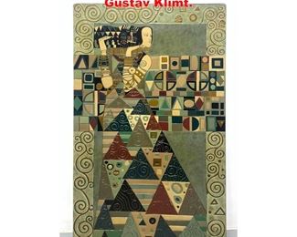 Lot 1247 3d Relief Painted Panel after Gustav Klimt. 