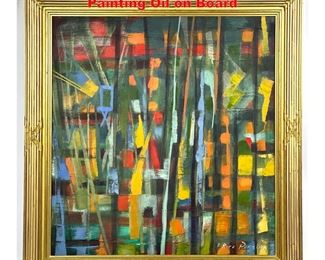 Lot 1267 Rice Pereira Abstract Modern Painting Oil on Board