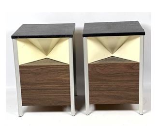 Lot 1363 Pr Stylish Modern Stereo Speakers.