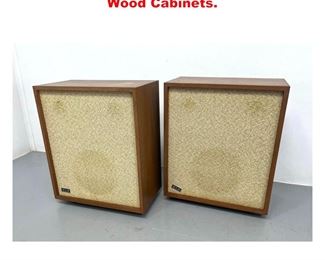 Lot 1364 Pr KLH Stereo Speakers. Model 7. Wood Cabinets. 