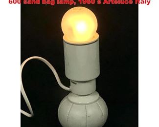 Lot 1381 Gino Sarfatti for Arteluce, Model 600 sand bag lamp, 1960 s Arteluce Italy