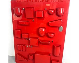 Lot 1413 Red Uten Silo produced by Vitra. DOROTHY BECKER design. 