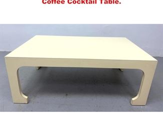 Lot 1425 Off White Laminate Modernist Coffee Cocktail Table. 