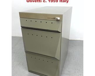 Lot 1435 Gray steel BBPR file cabinet for Olivetti c. 1959 Italy 