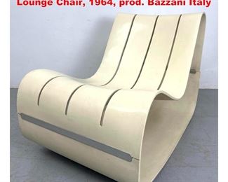 Lot 1446 Motomi Kawakami, Fiorenza Lounge Chair, 1964, prod. Bazzani Italy