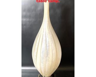 Lot 1447 ROUGIER pearlescent plastic table lamp. 