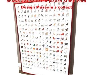 Lot 1489 Vitra The Chair Collection Poster  shows 224 selected pieces of the Vitra Design Museum s collect