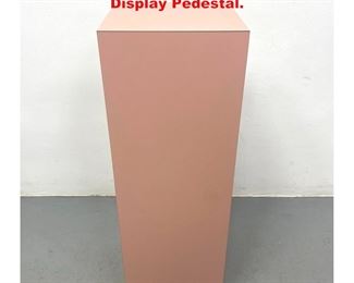 Lot 1498 Pink Laminate Tall Square Column Display Pedestal.