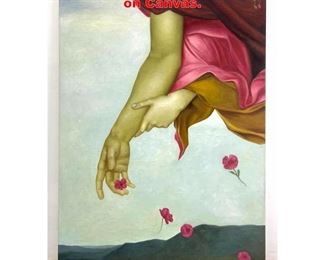 Lot 1566 Large Classical Style Painting on Canvas. 