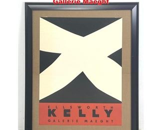Lot 1582 Ellsworth Kelly poster. Gallerie Maeght