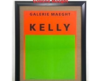 Lot 1583 Ellsworth Kelly poster. Gallerie Maeght