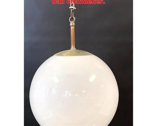Lot 1598 Vintage Mid Century Modern glass ball chandelier.