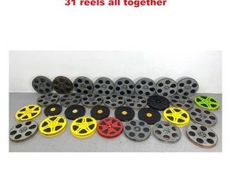 Lot 1625 Vintage Large Format Movie Reels. 31 reels all together