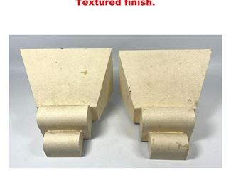 Lot 1639 Pair F Ramond 1989 Wall Sconces. Textured finish. 