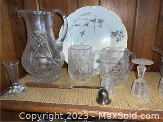 wcollection of crystal glassware1522 t