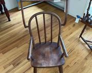 wvintage wood high chair1562 t
