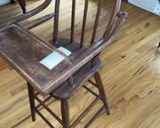 wvintage wood high chair1564 t