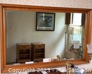 wlarge wood framed wall mirror2781 t