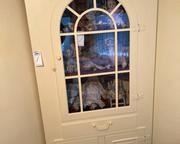 wvintage corner curio with glass front2901 t