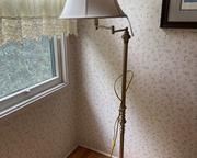 wbrass floor lamp and shade2831 t