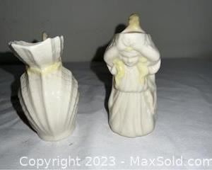 wtwo small belleek creamers2091 t