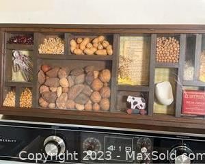 wframed nut seed and pasta display1871 t