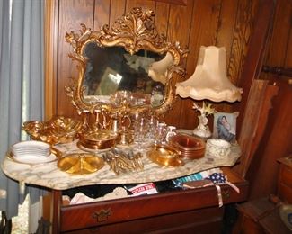 Gilded Mirror and smalls