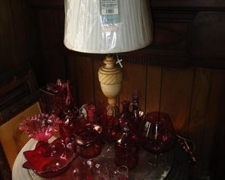 Red glassware
