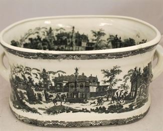 9 - Transferware large tub 19 x 13
