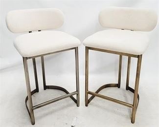 71 - Pair Union Home Shay counter stools 33 x 17 x 23 seat height 25" some dirt on upholstery

