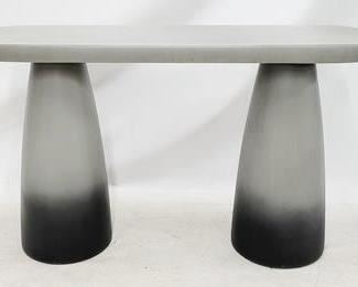 84 - Union Home Bowlero concrete outdoor console 30 x 50 x 15
