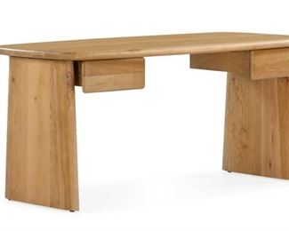 95 - Union Home 2 drawer Laurel desk in natural 29.5 x 66 x 30
