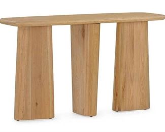 98 - Union Home Laurel console, natural 30 x 52 x 17
