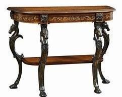 137 - Powell Masterpiece console with horse heads 31 x 43 x 15.5

